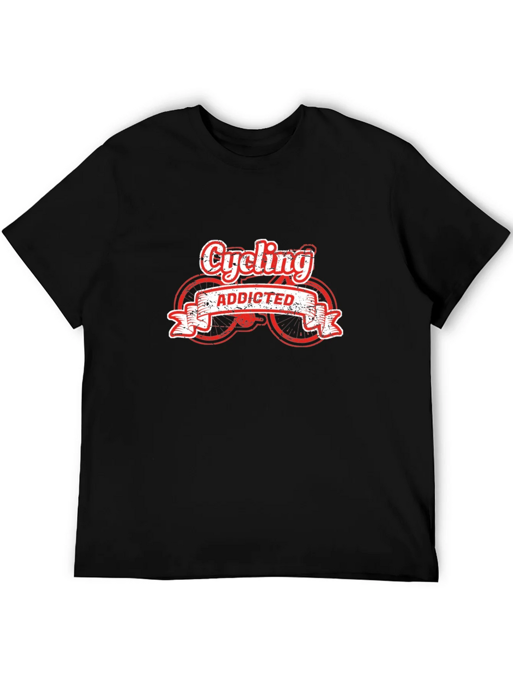 Cycling Addicted Black T-Shirt product image 5