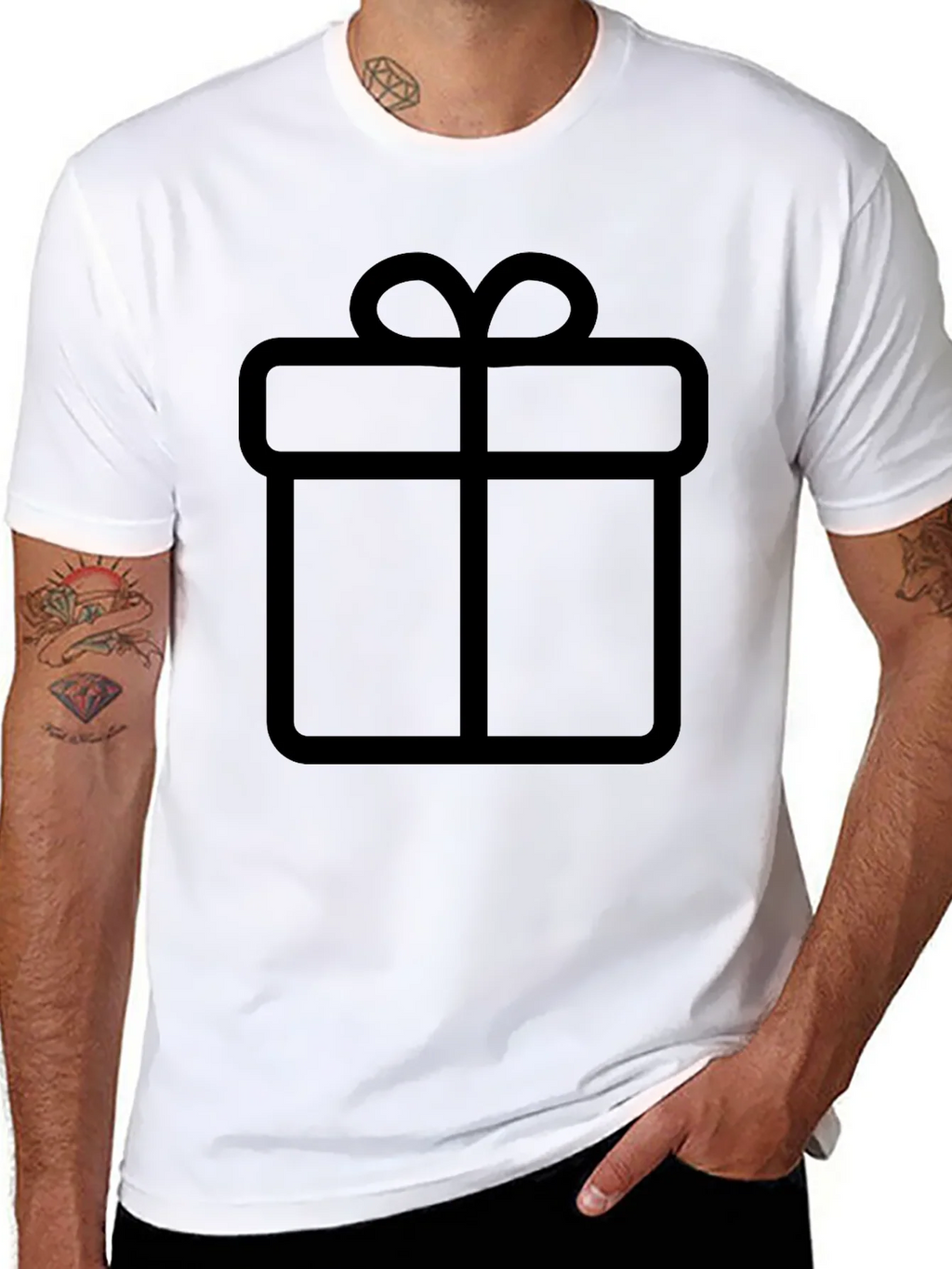 Gift Graphic Black T-Shirt product image 7
