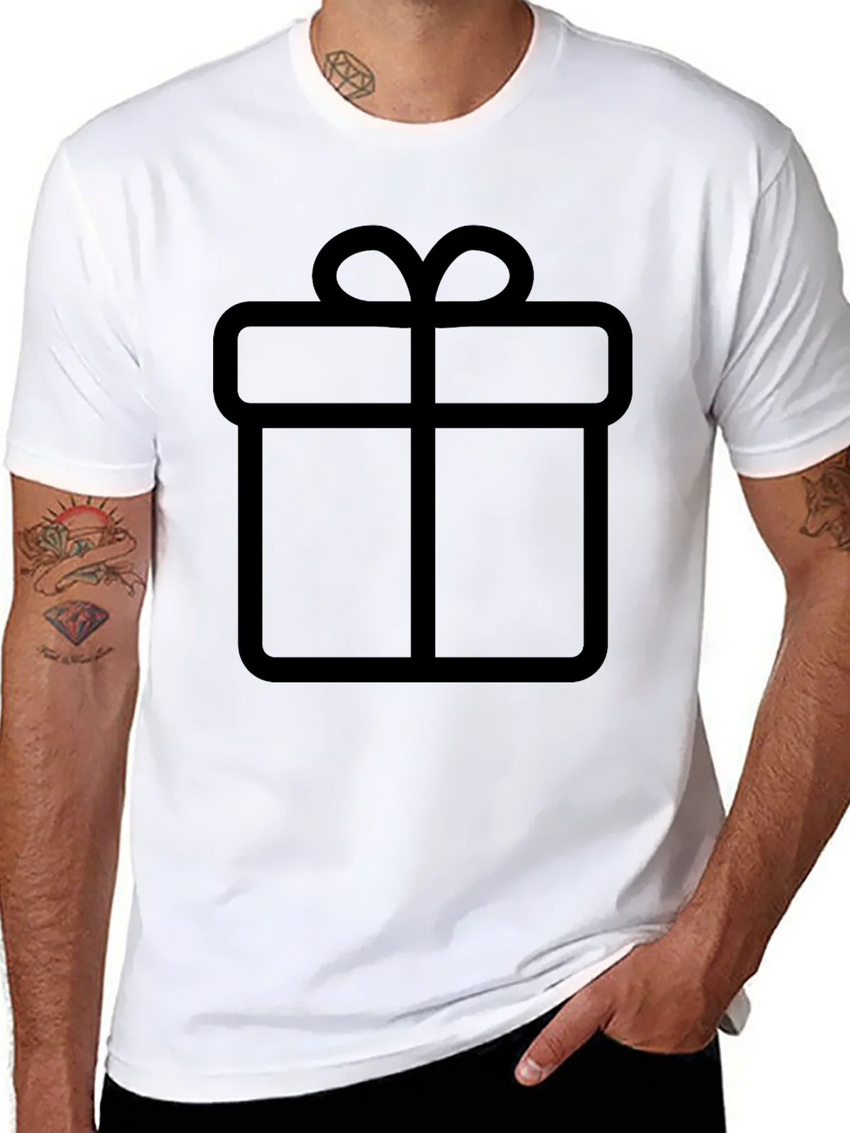 Gift Graphic Black T-Shirt product image 7