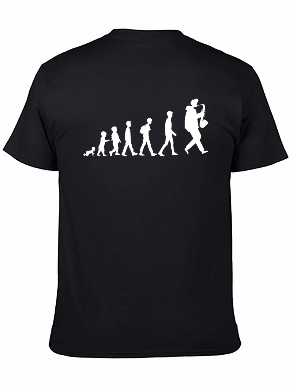 Saxophone Player Evolution T-Shirt - Black product image 4