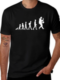 Saxophone Player Evolution T-Shirt - Black product image 1