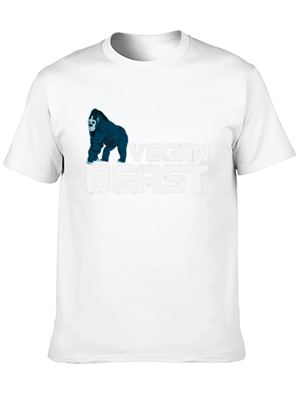 Vegan Beast T-Shirt - Gorilla Design Black product image 9