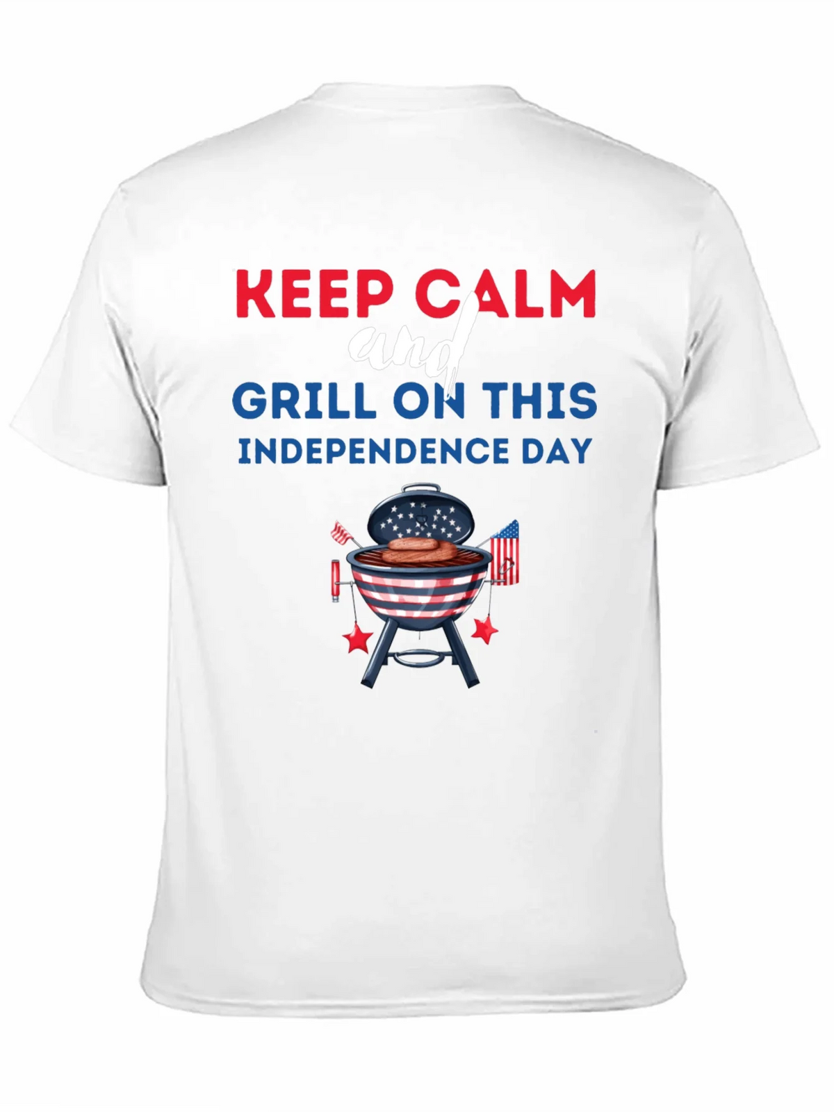 Keep Calm Grill On Independence Day T-Shirt product image 9