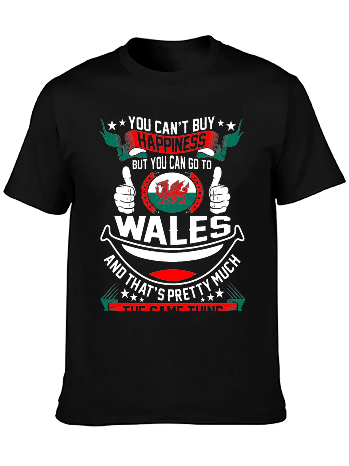 Wales Happiness T-Shirt - Funny Welsh Pride Tee product image 3