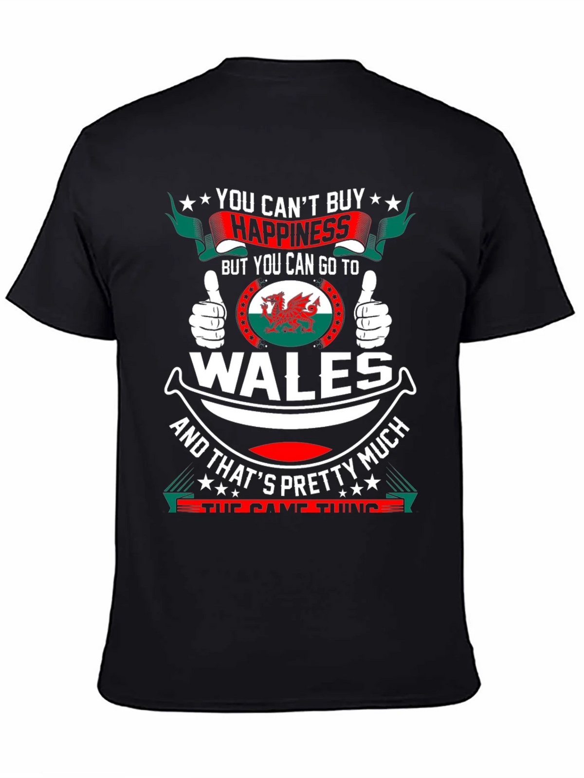 Wales Happiness T-Shirt - Funny Welsh Pride Tee product image 4