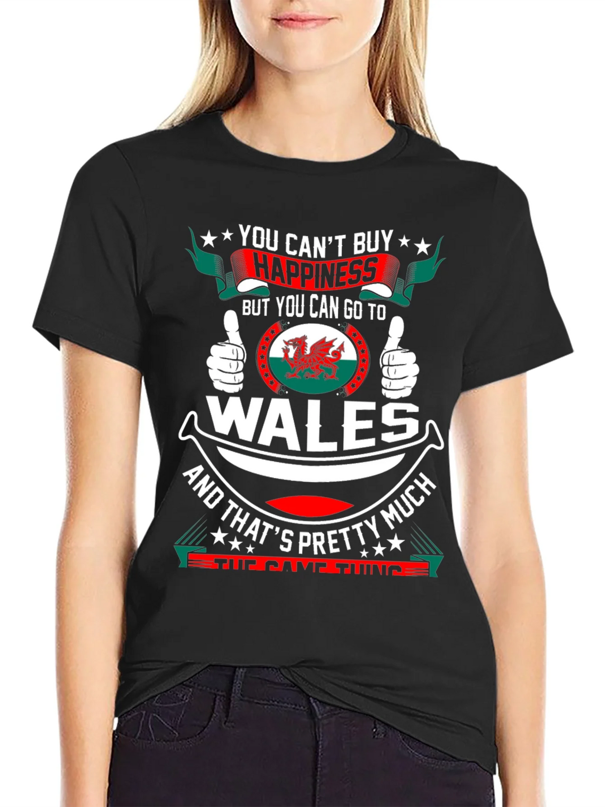 Wales Happiness T-Shirt - Funny Welsh Pride Tee product image 2
