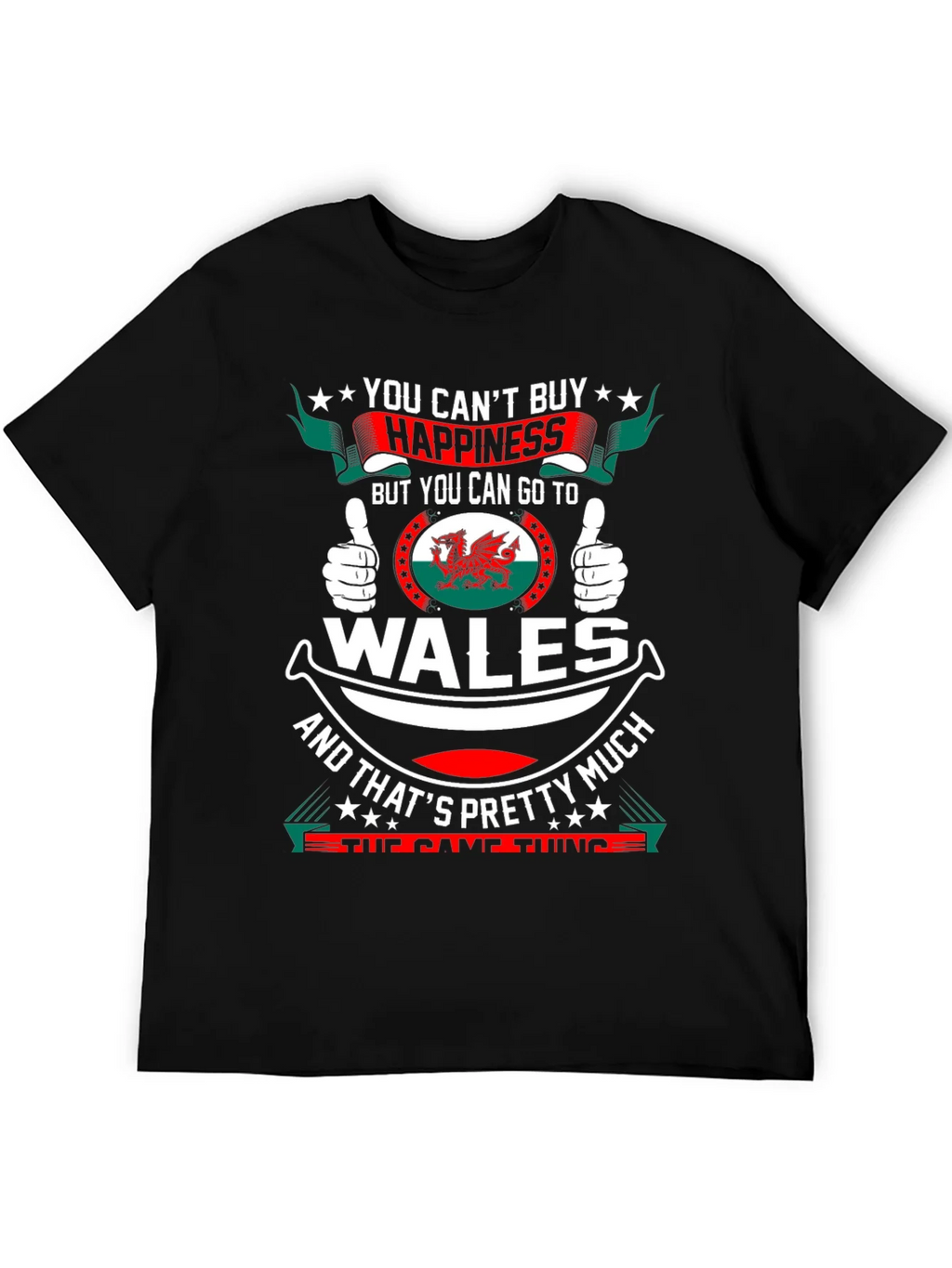 Wales Happiness T-Shirt - Funny Welsh Pride Tee product image 5