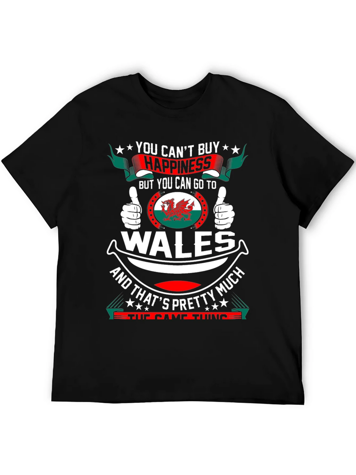 Wales Happiness T-Shirt - Funny Welsh Pride Tee product image 5