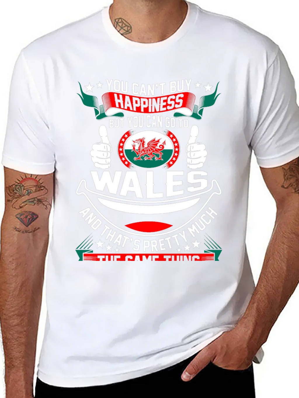 Wales Happiness T-Shirt - Funny Welsh Pride Tee product image 7