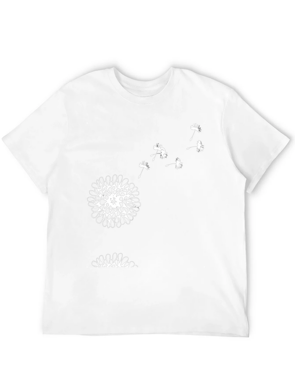 Mens Black Dandelion Graphic Tee product image 11