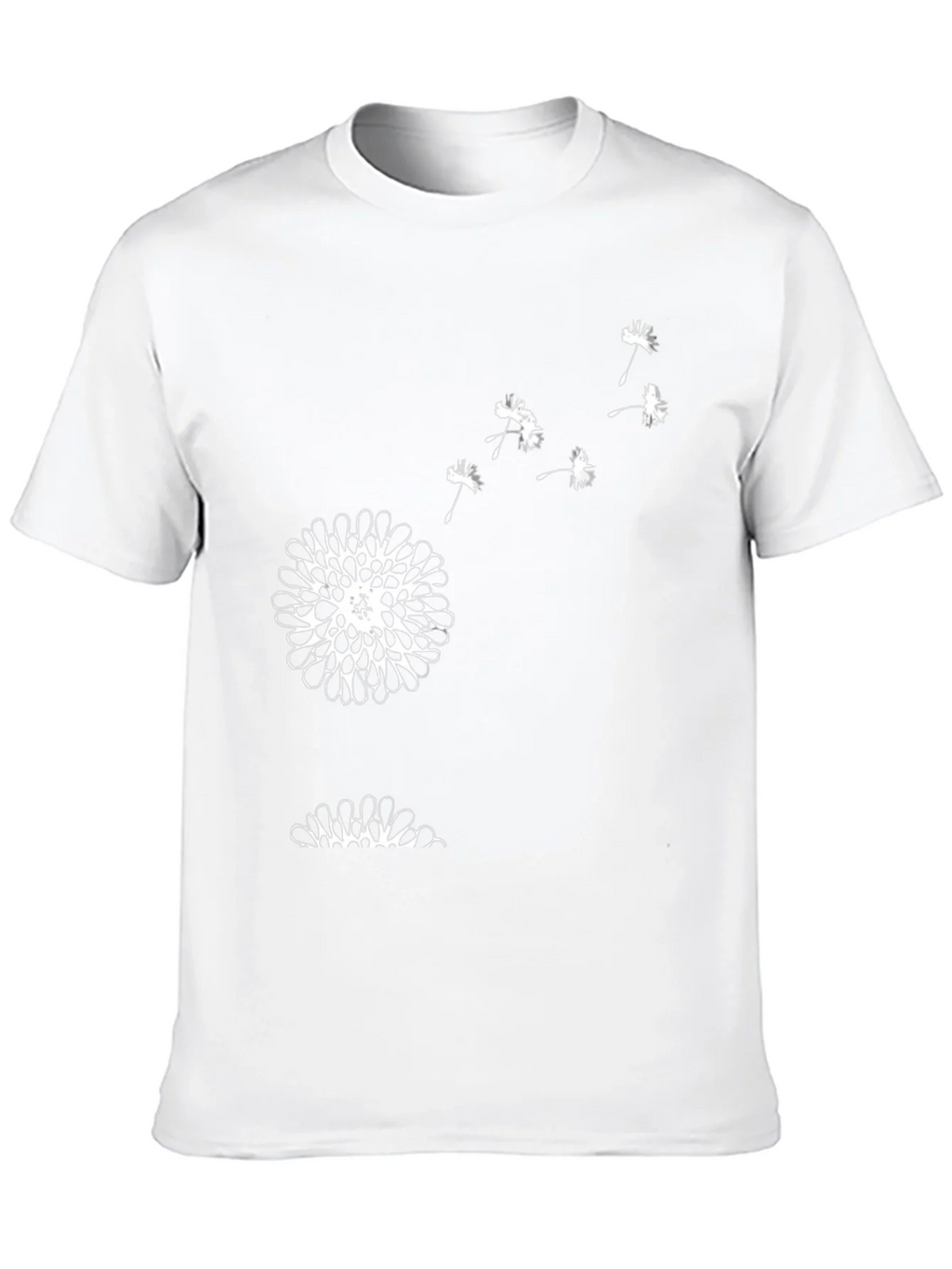 Mens Black Dandelion Graphic Tee product image 9