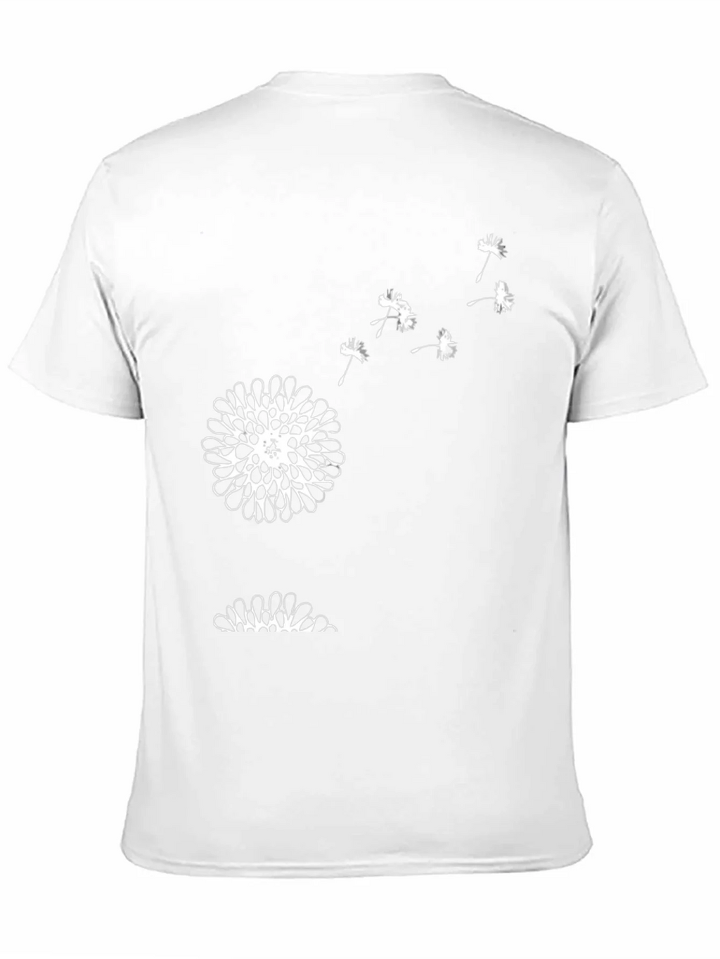 Mens Black Dandelion Graphic Tee product image 10
