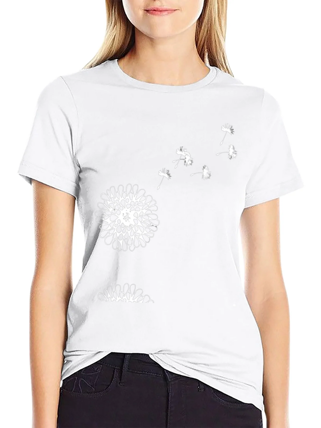 Mens Black Dandelion Graphic Tee product image 8