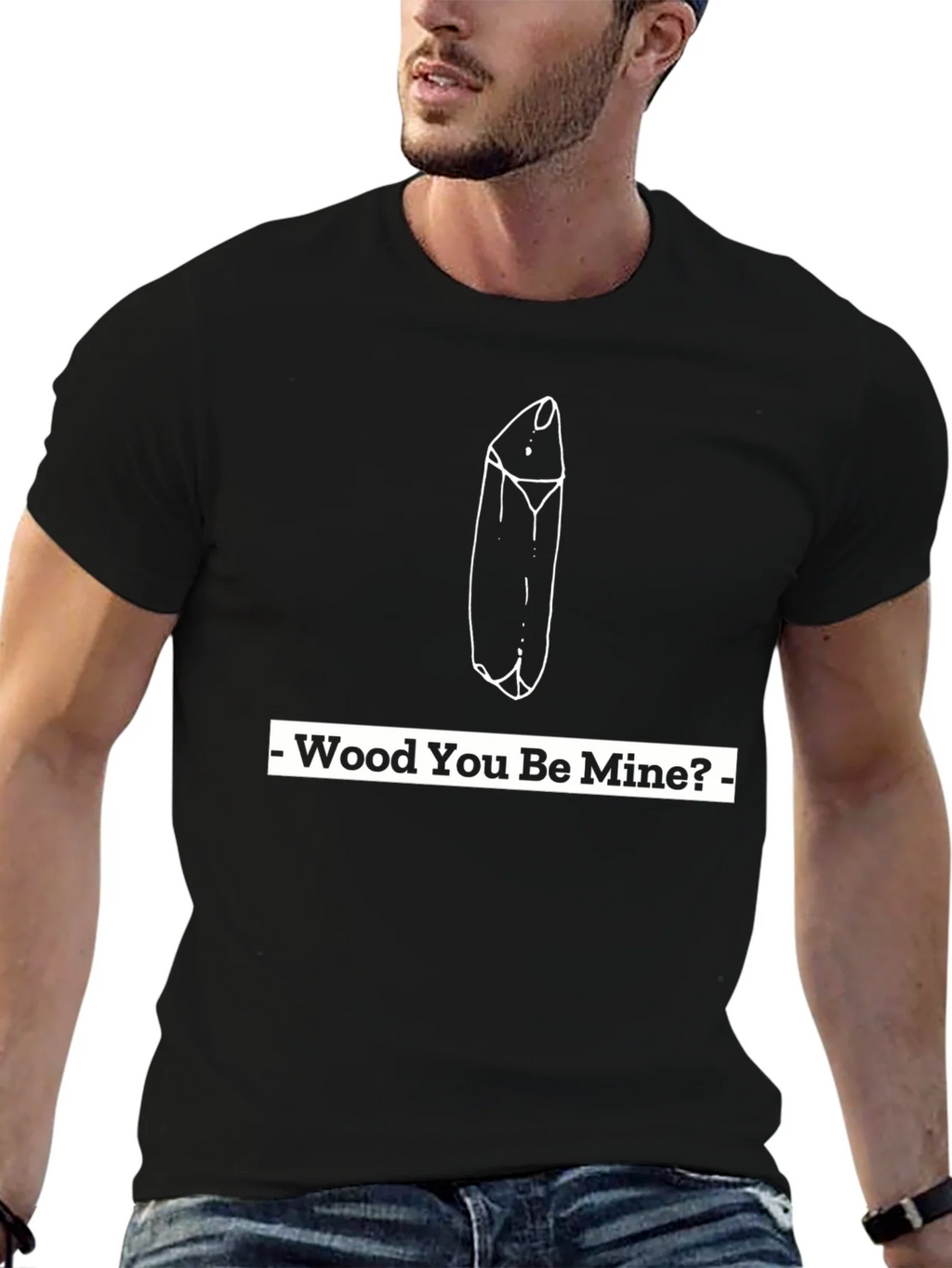 Wood You Be Mine? Graphic Tee product image 6