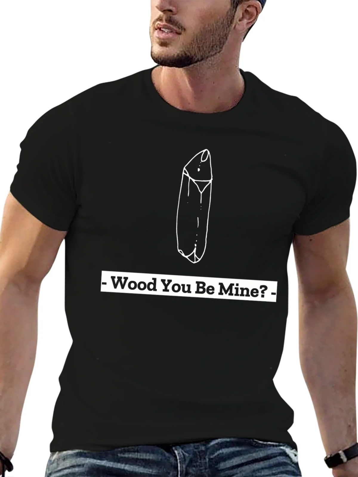 Wood You Be Mine? Graphic Tee product image 6
