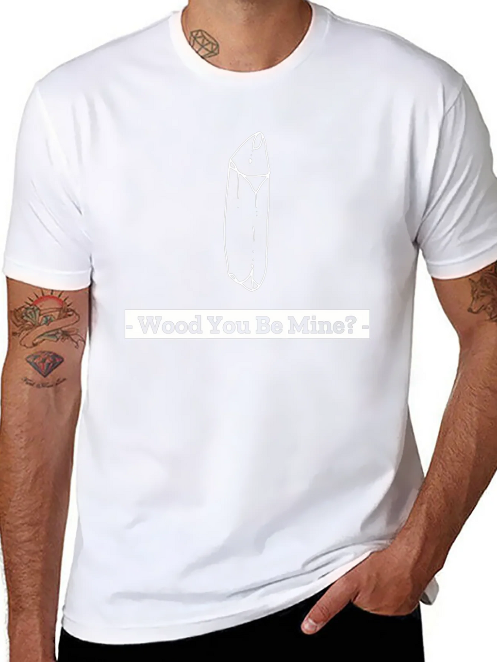 Wood You Be Mine? Graphic Tee product image 7