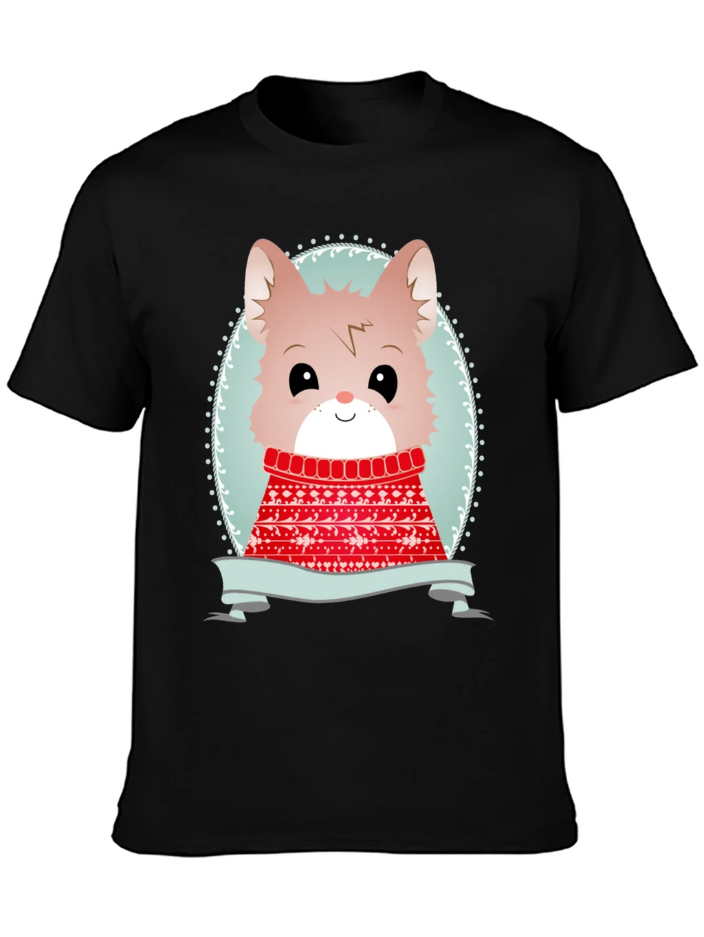 Cute Cartoon Animal Sweater Christmas Tee product image 3