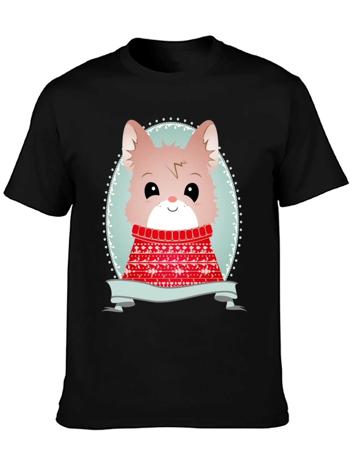 Cute Cartoon Animal Sweater Christmas Tee product image 3
