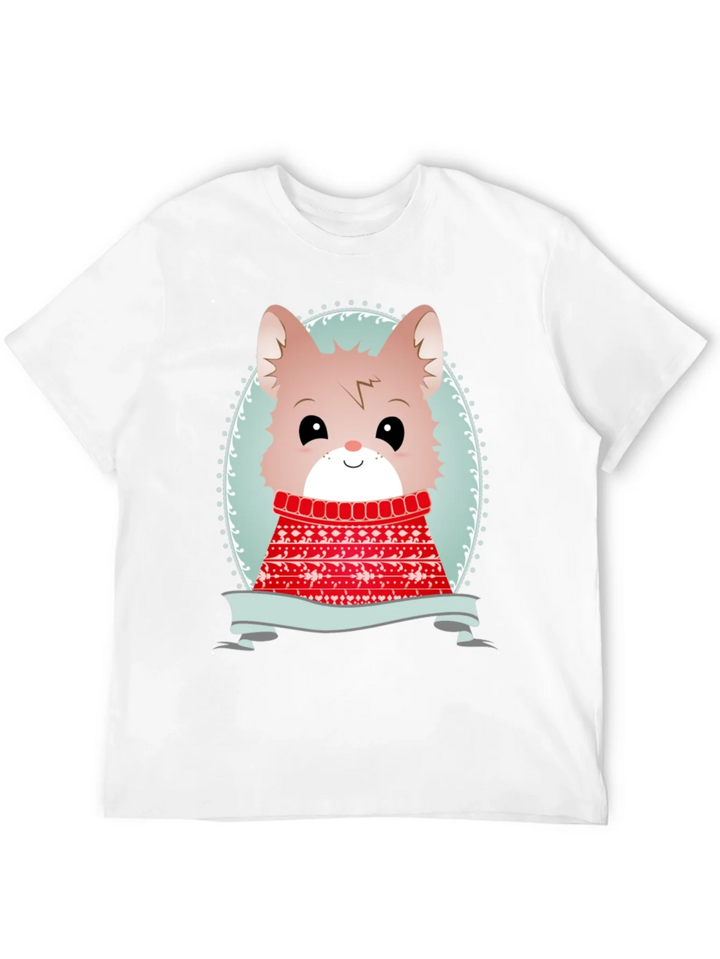 Cute Cartoon Animal Sweater Christmas Tee product image 11