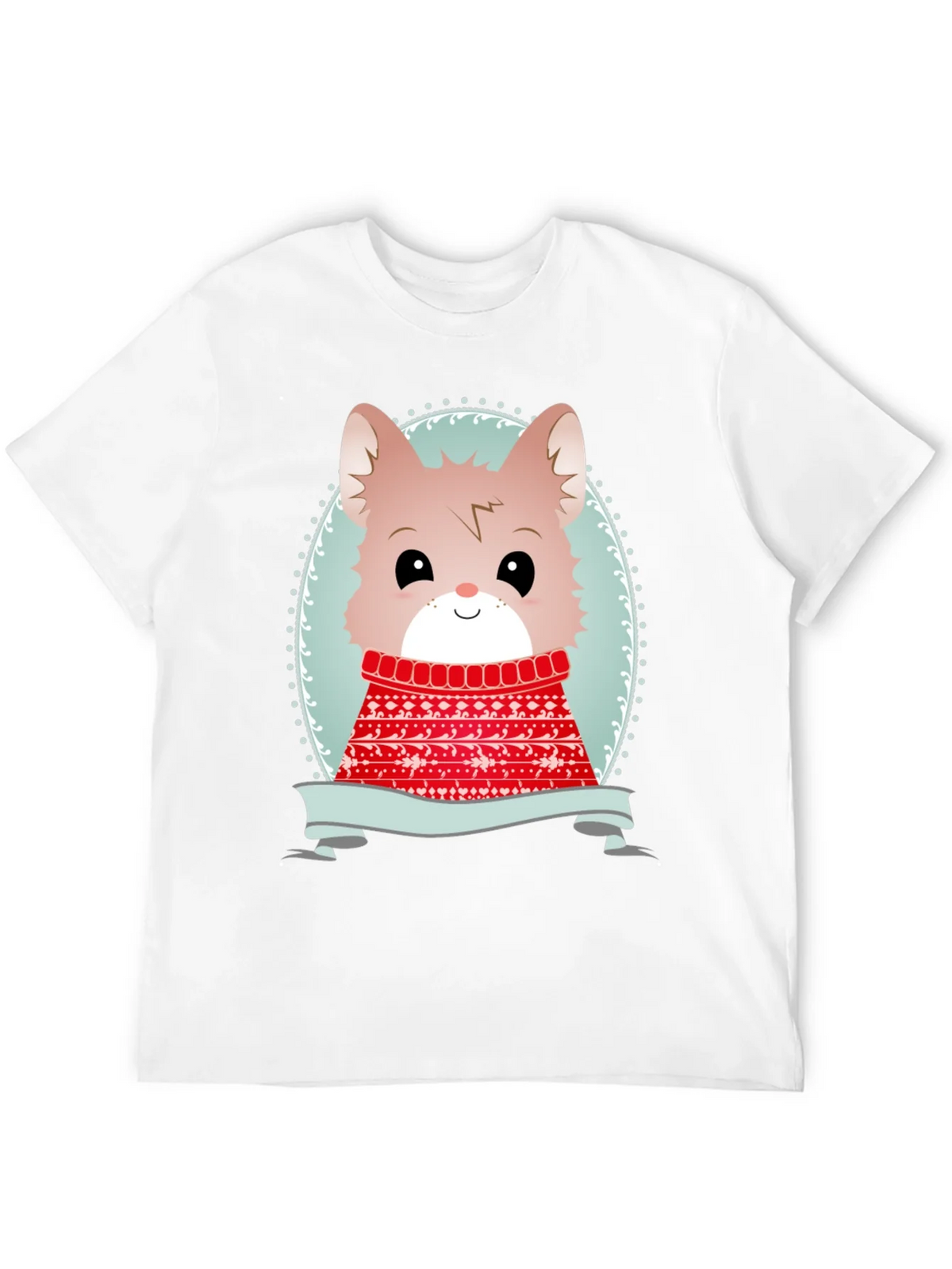 Cute Cartoon Animal Sweater Christmas Tee product image 11