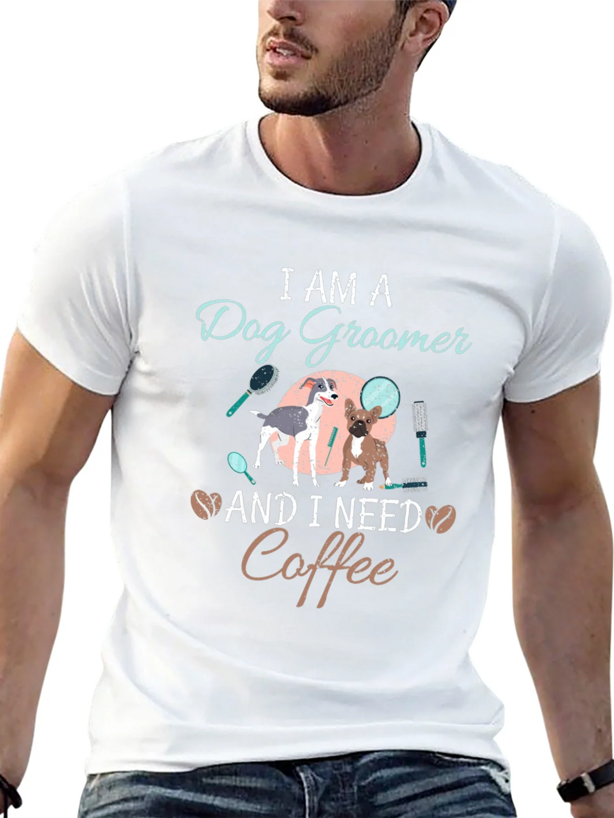 Dog Groomer Coffee T-Shirt - Unisex product image 11
