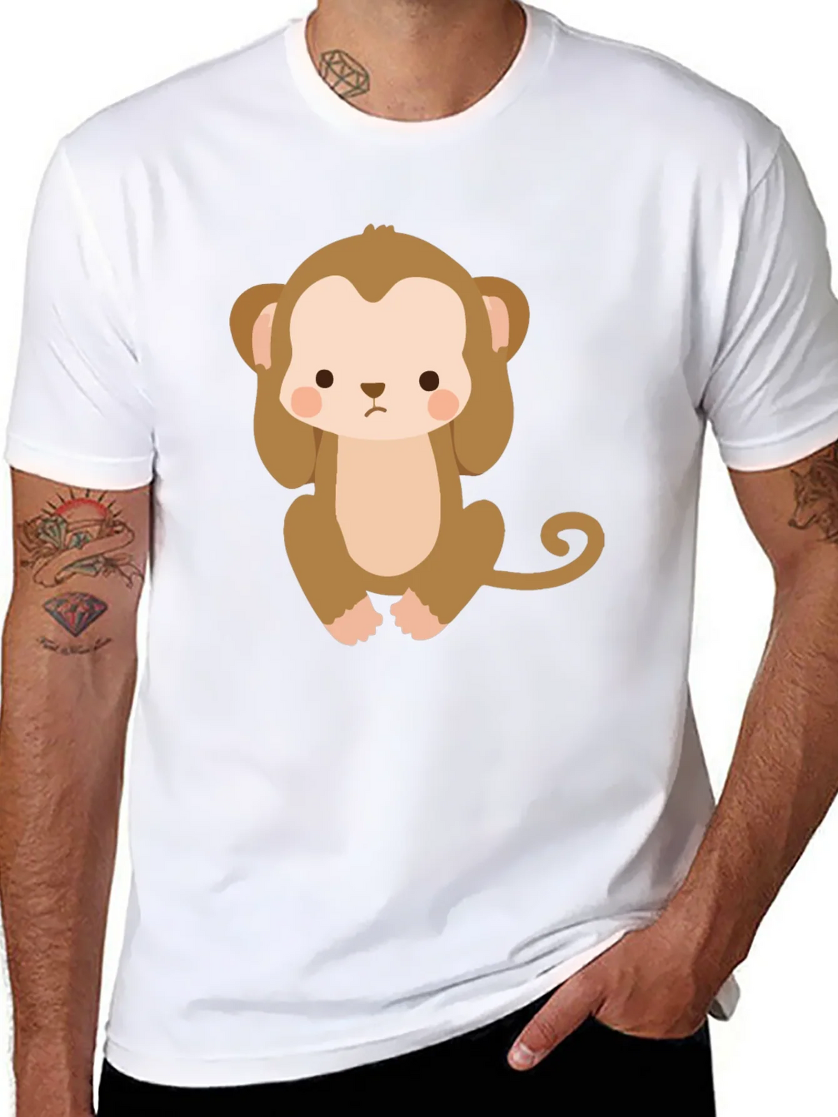 Cute Monkey Graphic T-Shirt product image 7