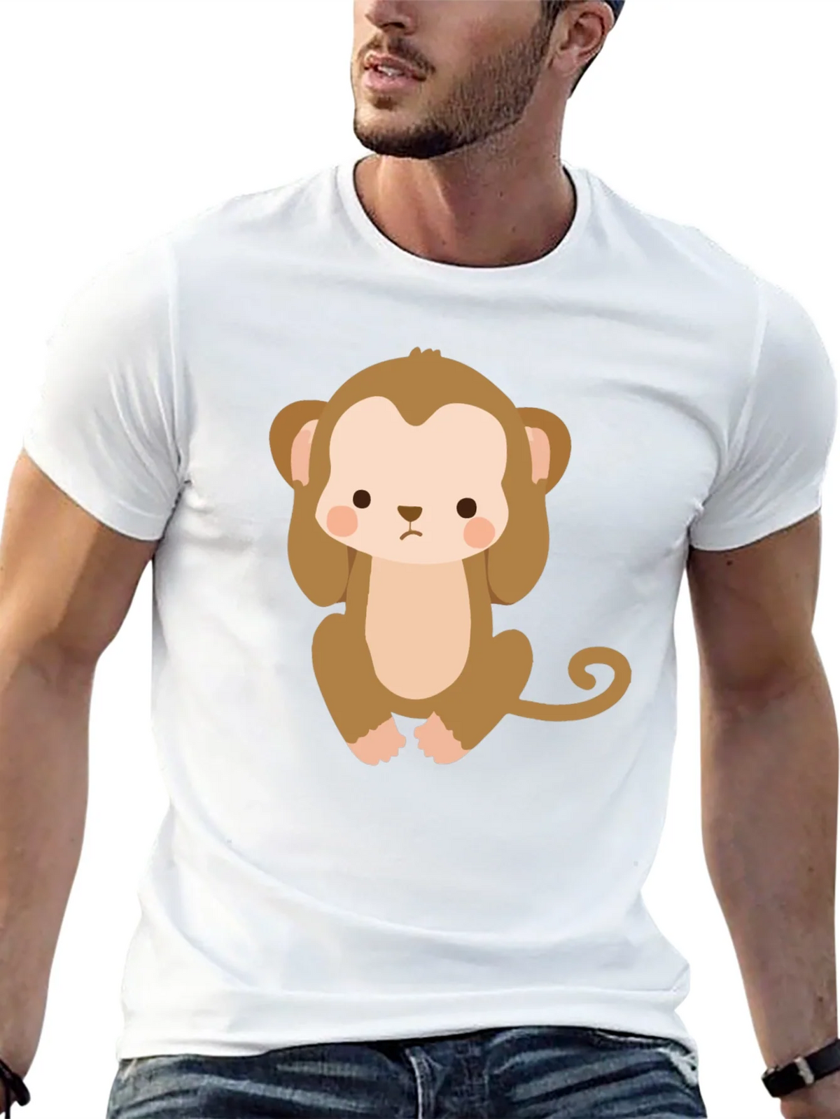 Cute Monkey Graphic T-Shirt product image 12