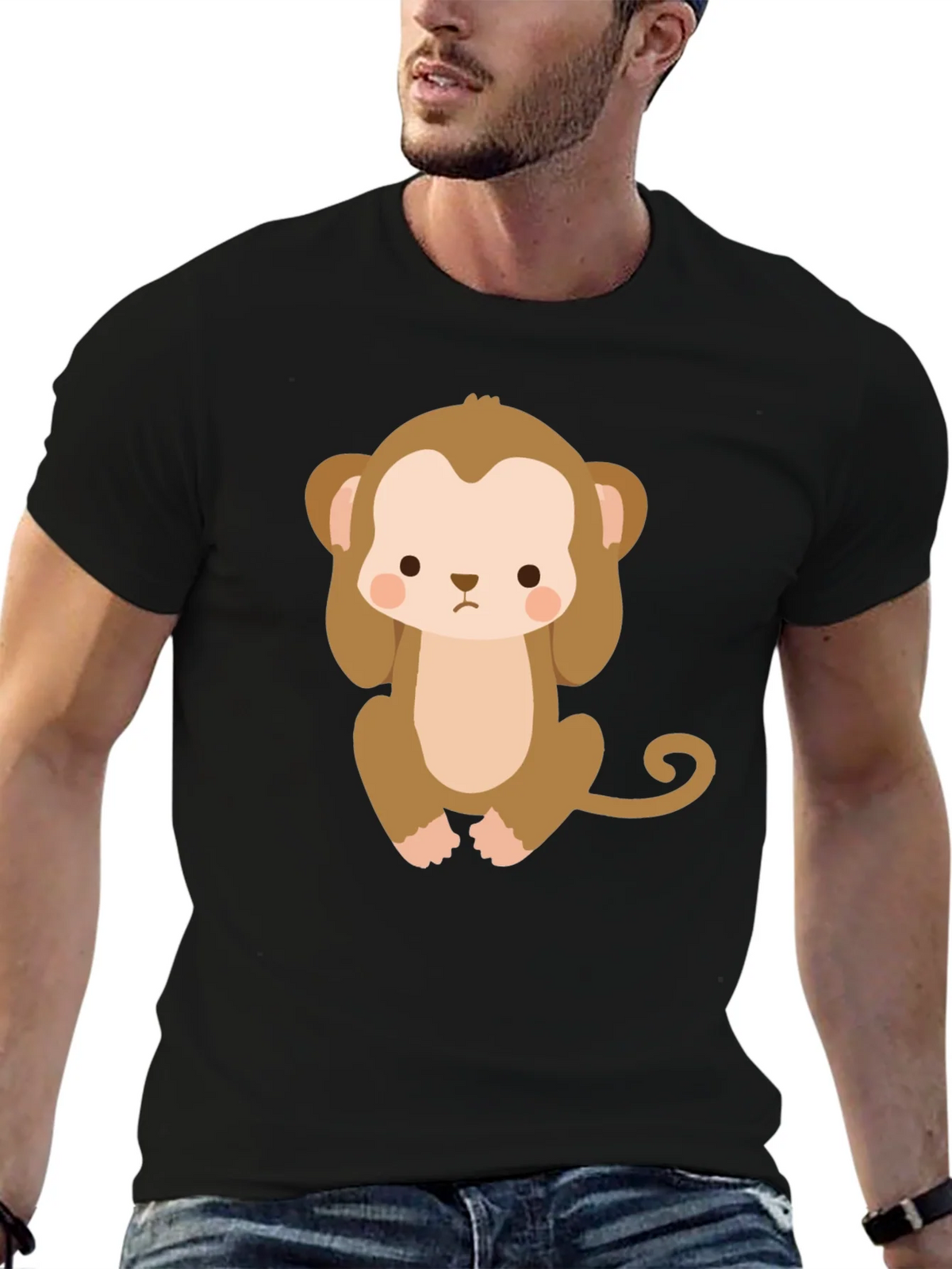 Cute Monkey Graphic T-Shirt product image 6