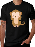 Cute Monkey Graphic T-Shirt product image 1