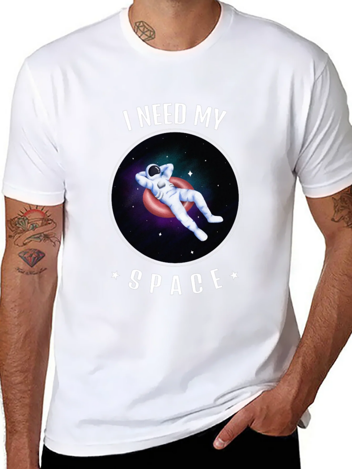 I Need My Space Astronaut Graphic T-Shirt product image 7