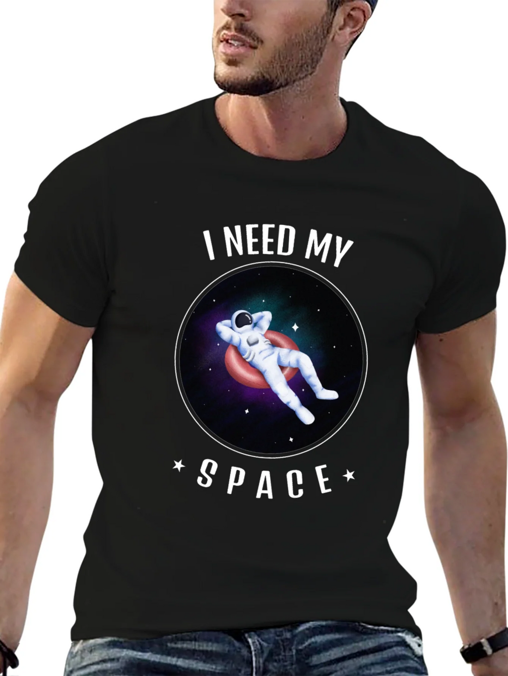 I Need My Space Astronaut Graphic T-Shirt product image 6