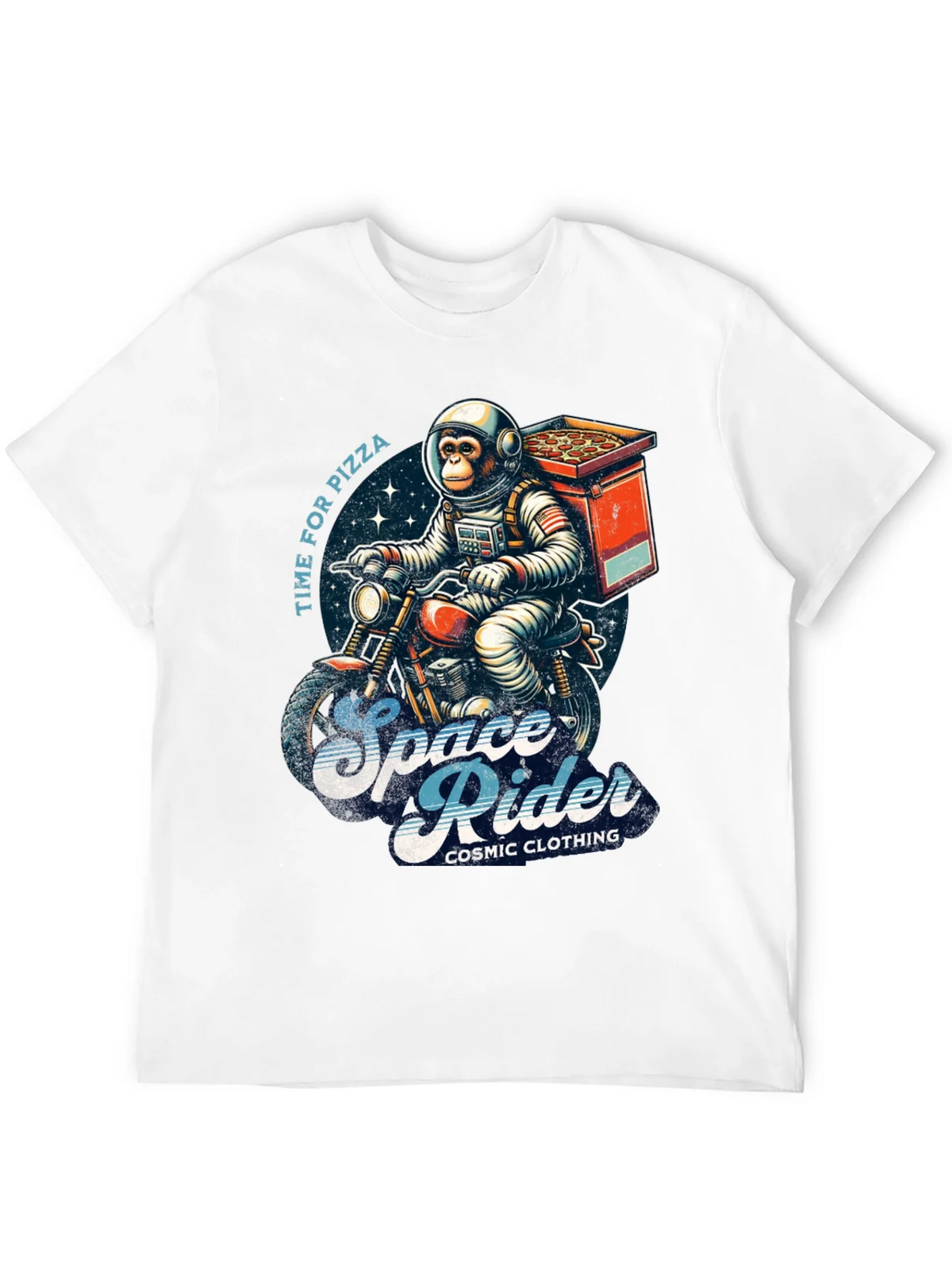 Space Rider Pizza T-Shirt product image 9
