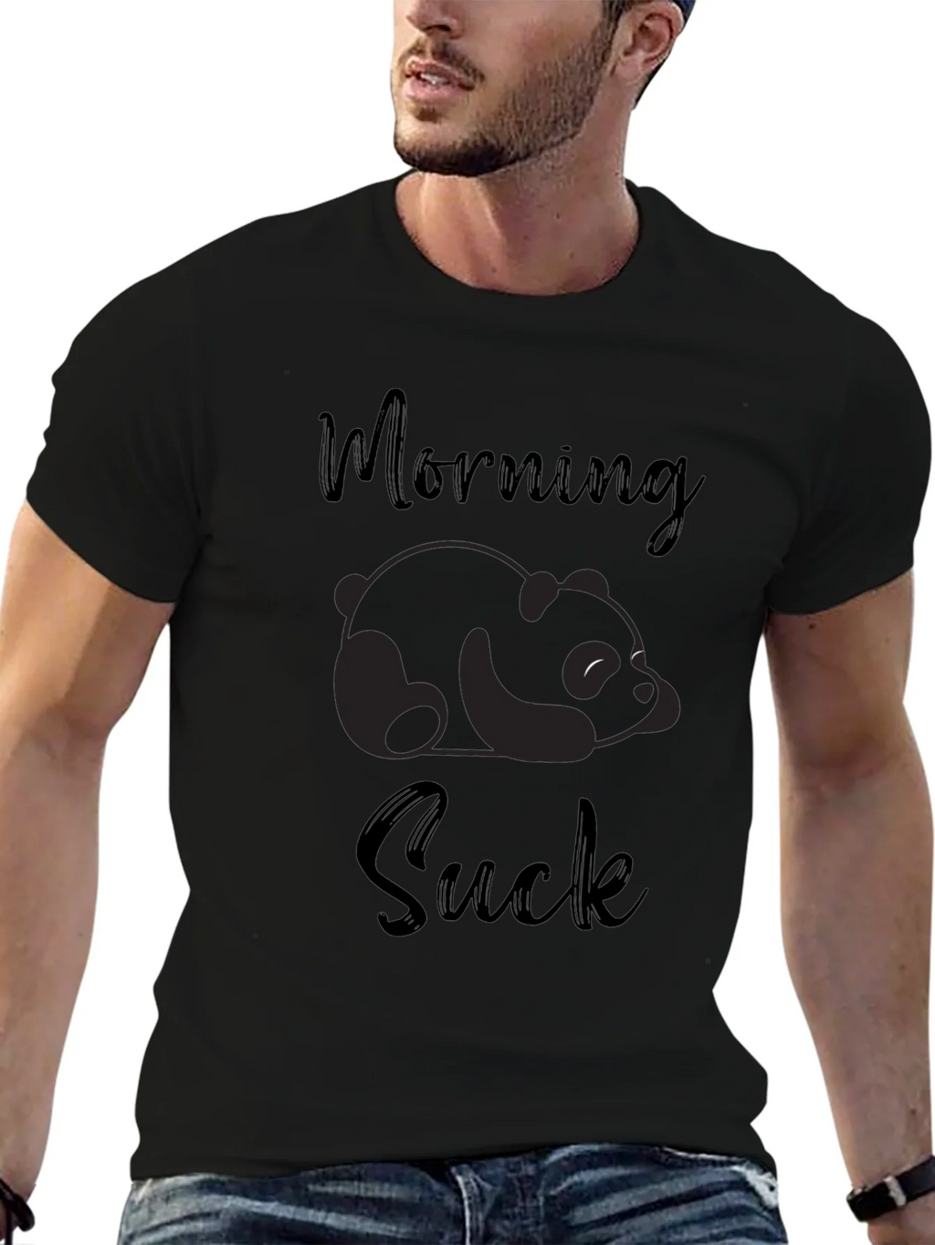 Morning Suck Panda Graphic Tee product image 6
