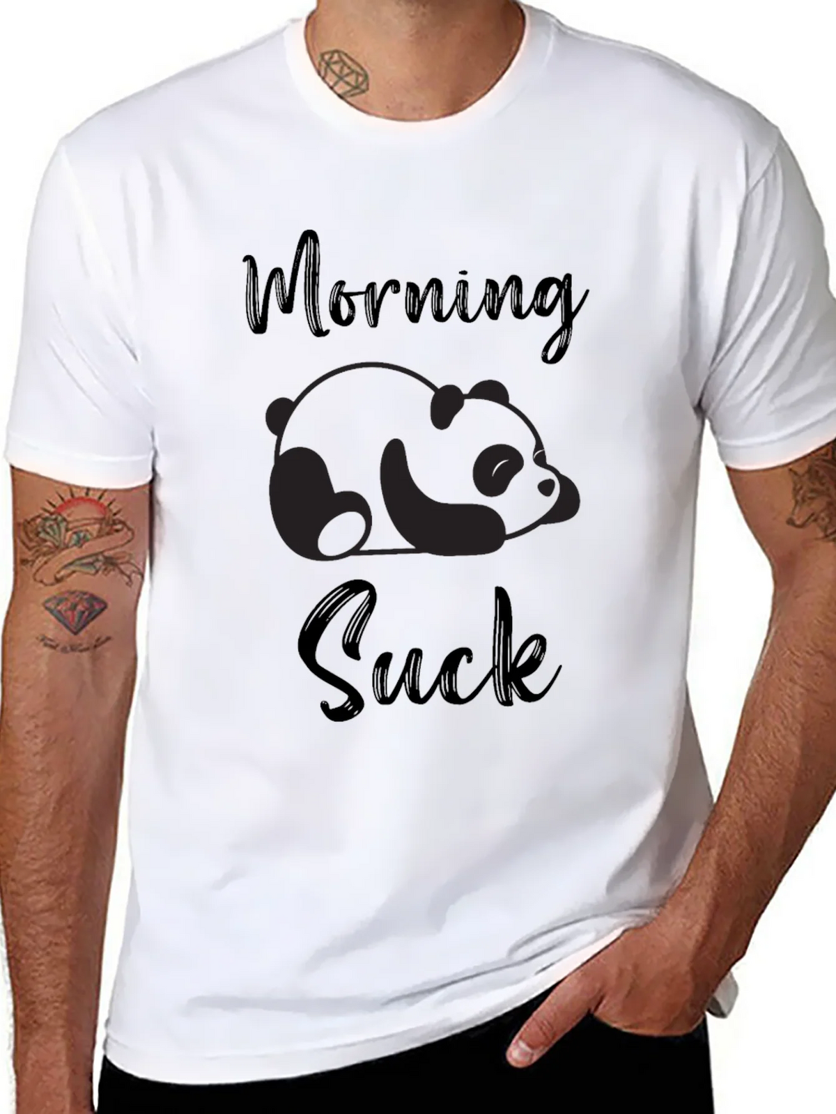 Morning Suck Panda Graphic Tee product image 7