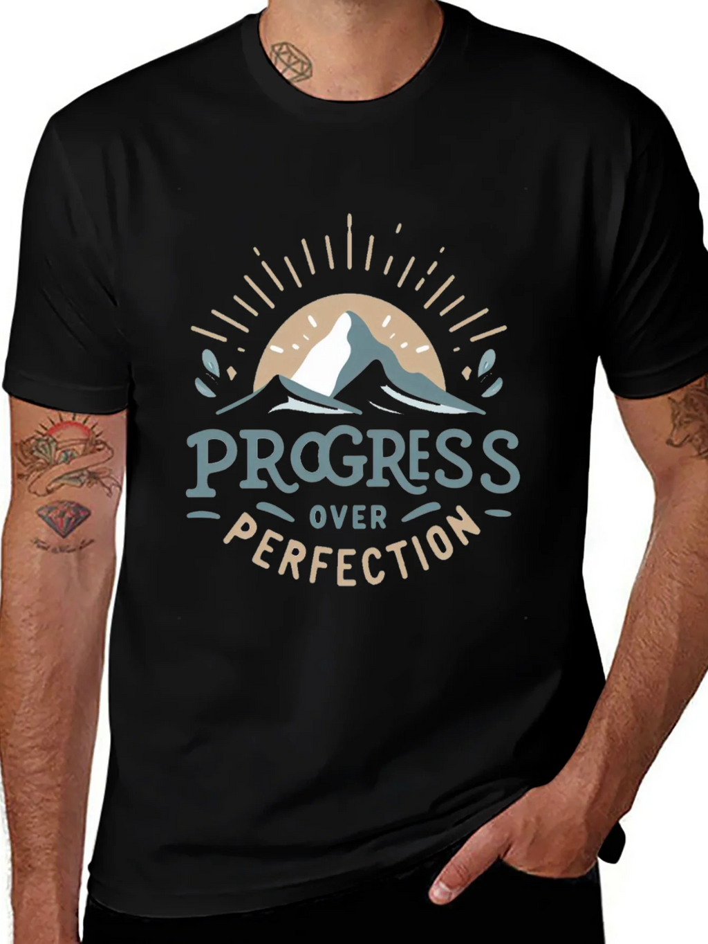 Progress Over Perfection Graphic Tee product image 1