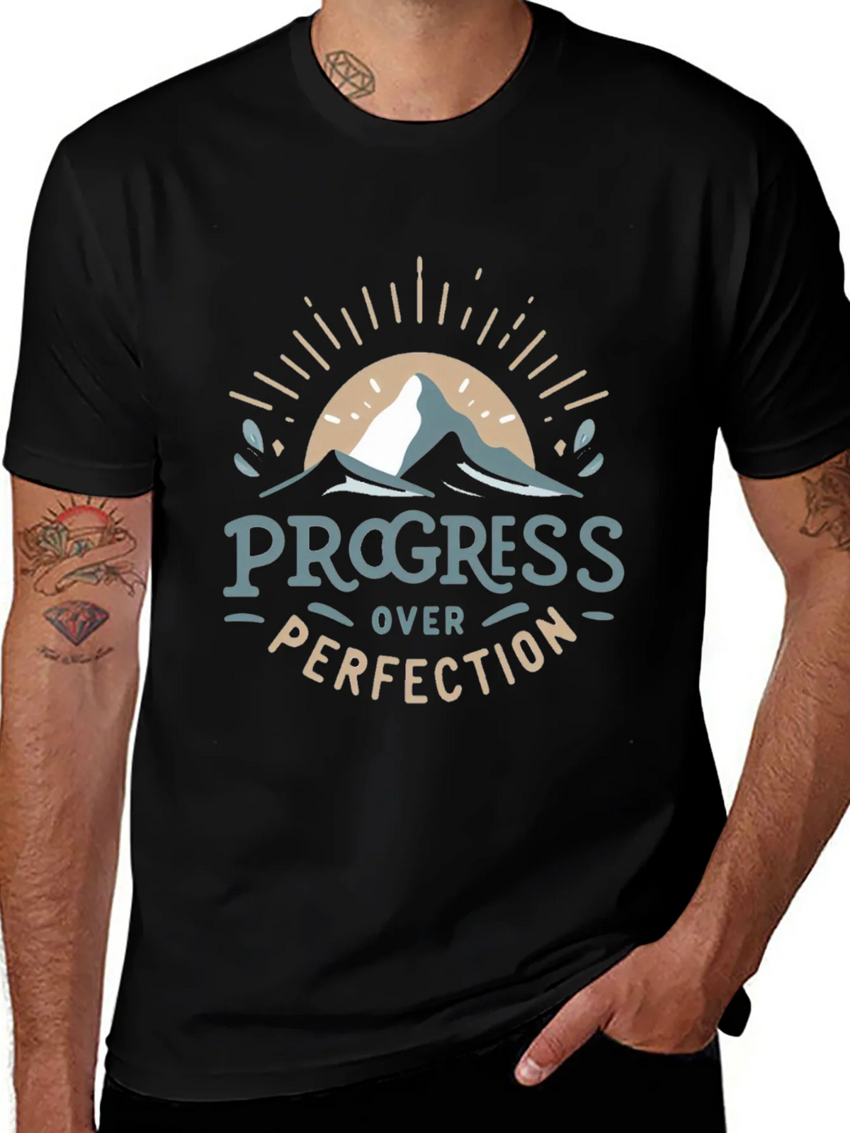Progress Over Perfection Graphic Tee product image 1