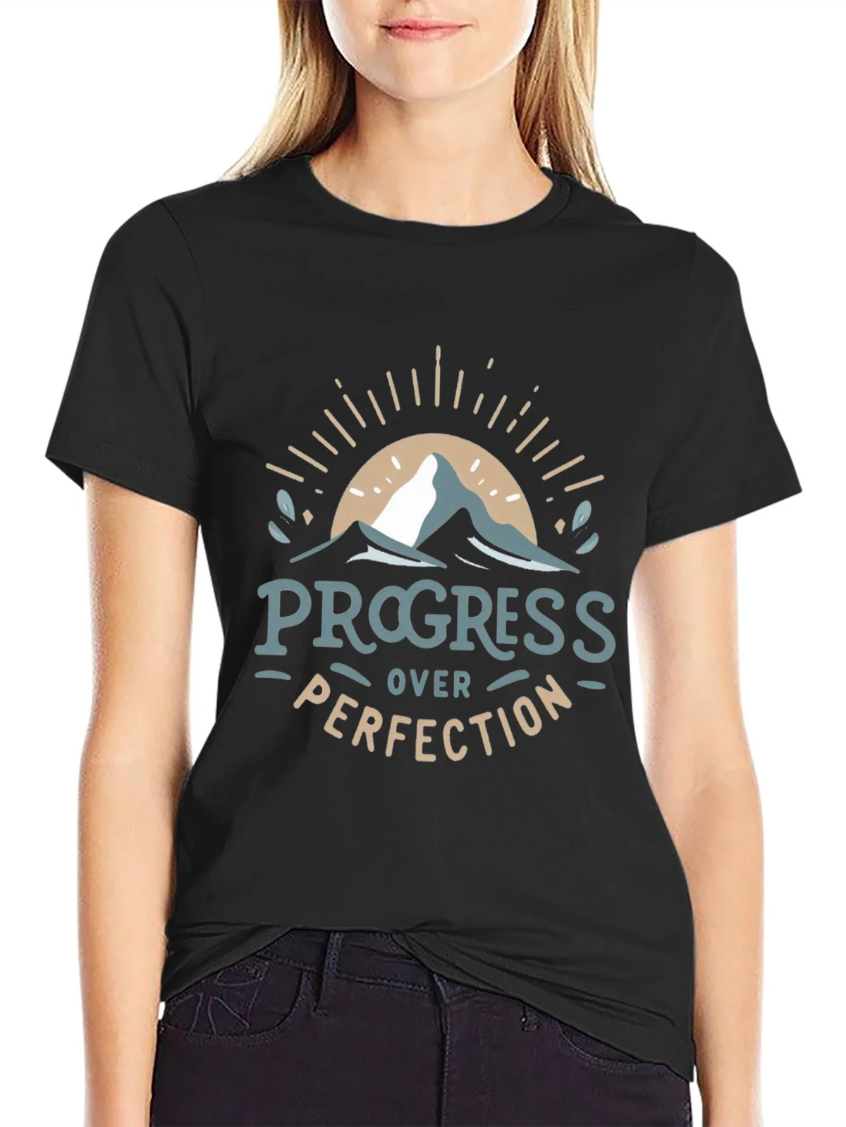 Progress Over Perfection Graphic Tee product image 2