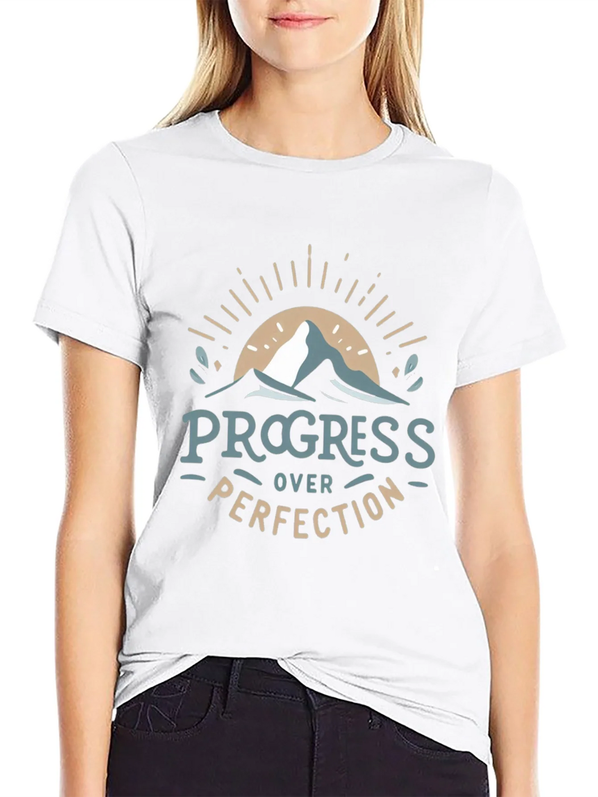 Progress Over Perfection Graphic Tee product image 8