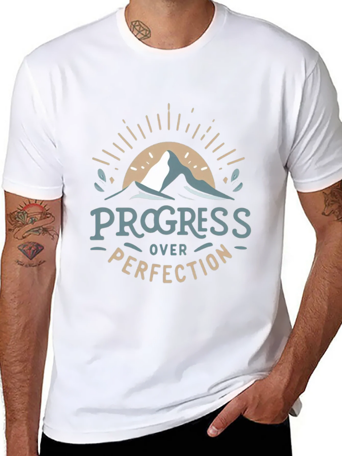 Progress Over Perfection Graphic Tee product image 7