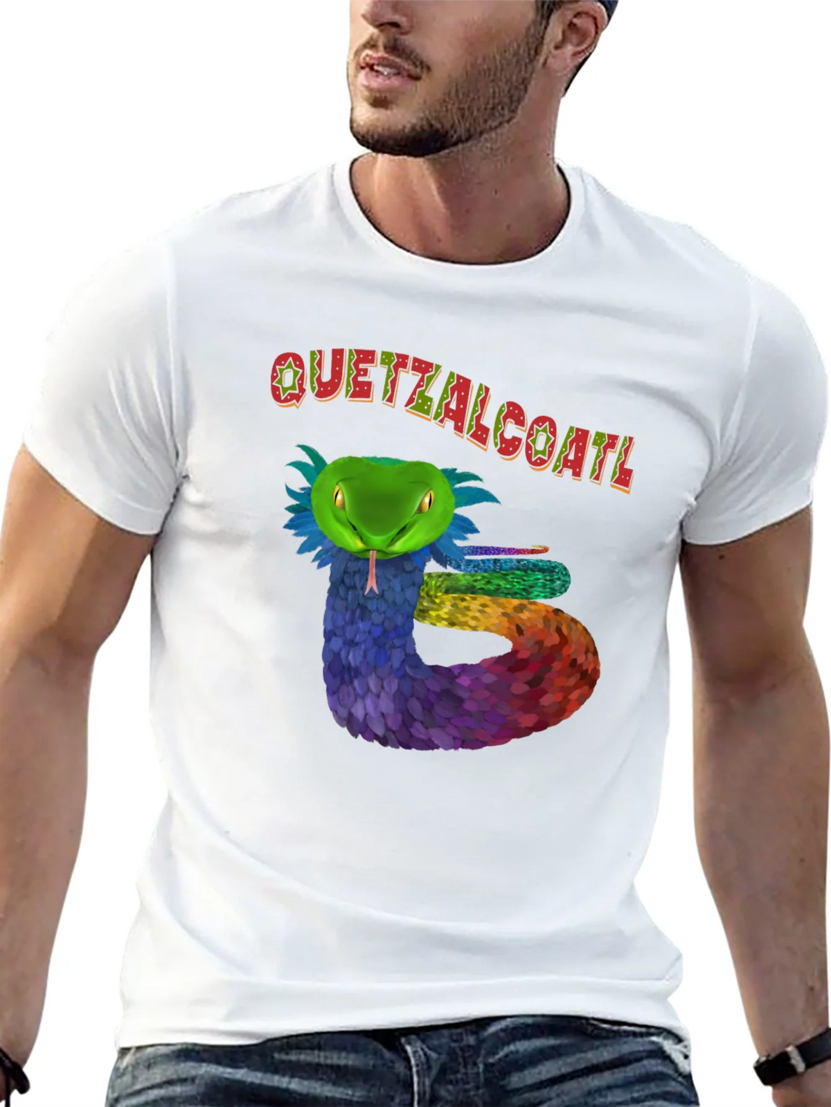 Quetzalcoatl Serpent Graphic T-Shirt product image 12