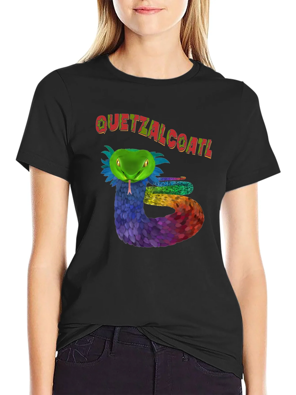 Quetzalcoatl Serpent Graphic T-Shirt product image 2
