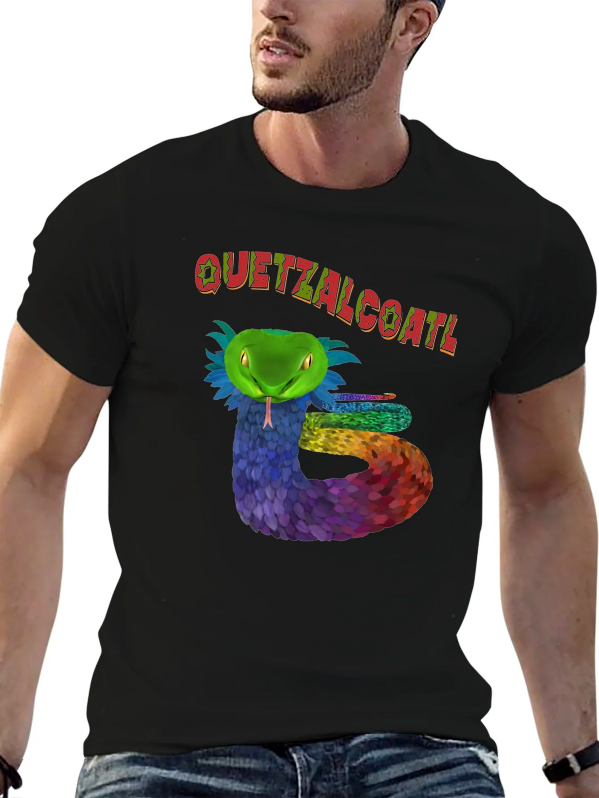 Quetzalcoatl Serpent Graphic T-Shirt product image 6
