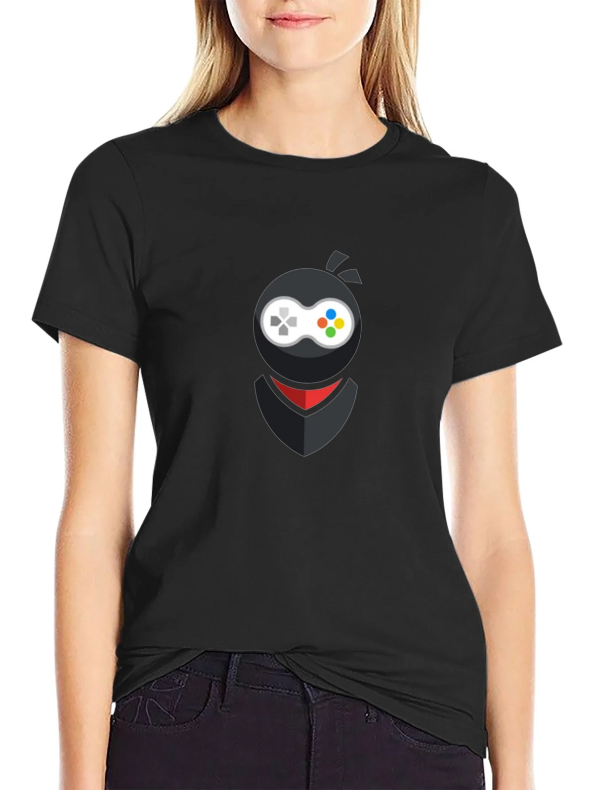 Gamer Ninja Black T-Shirt - Stealth Gaming Style product image 2