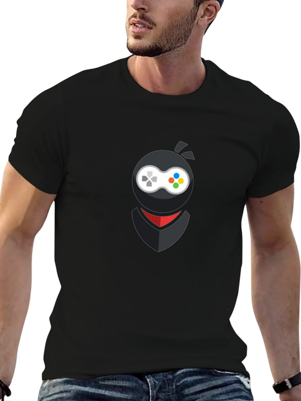 Gamer Ninja Black T-Shirt - Stealth Gaming Style product image 6