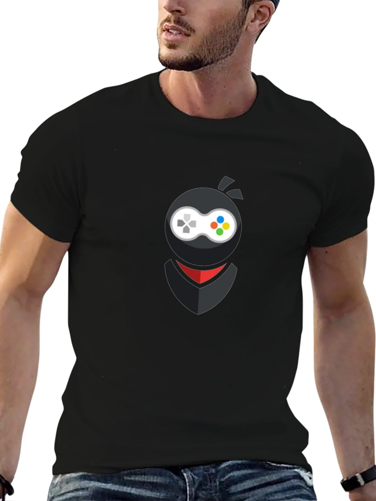 Gamer Ninja Black T-Shirt - Stealth Gaming Style product image 6