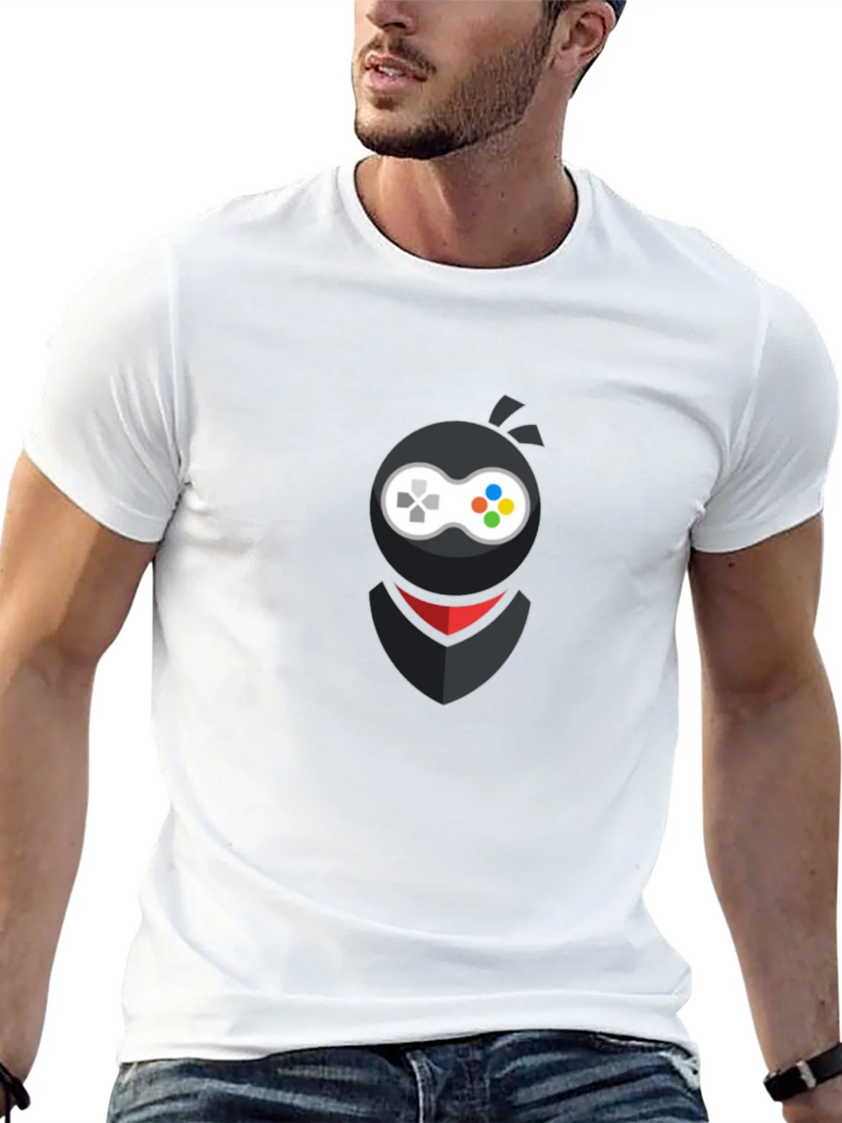 Gamer Ninja Black T-Shirt - Stealth Gaming Style product image 12