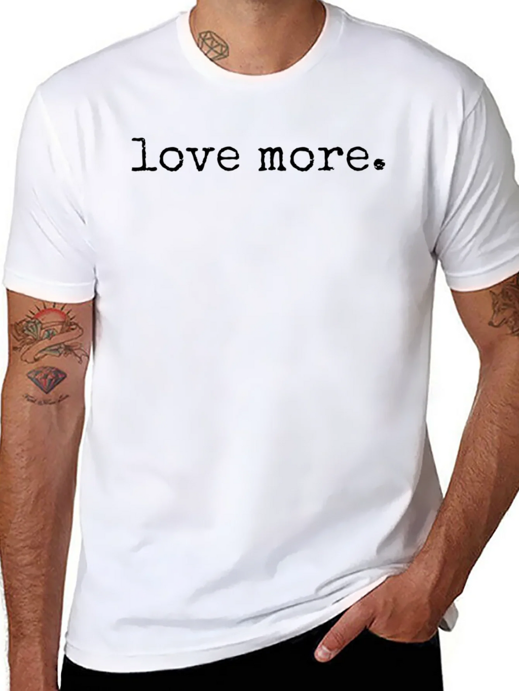 Love More Graphic Tee - Black Casual T-Shirt product image 7