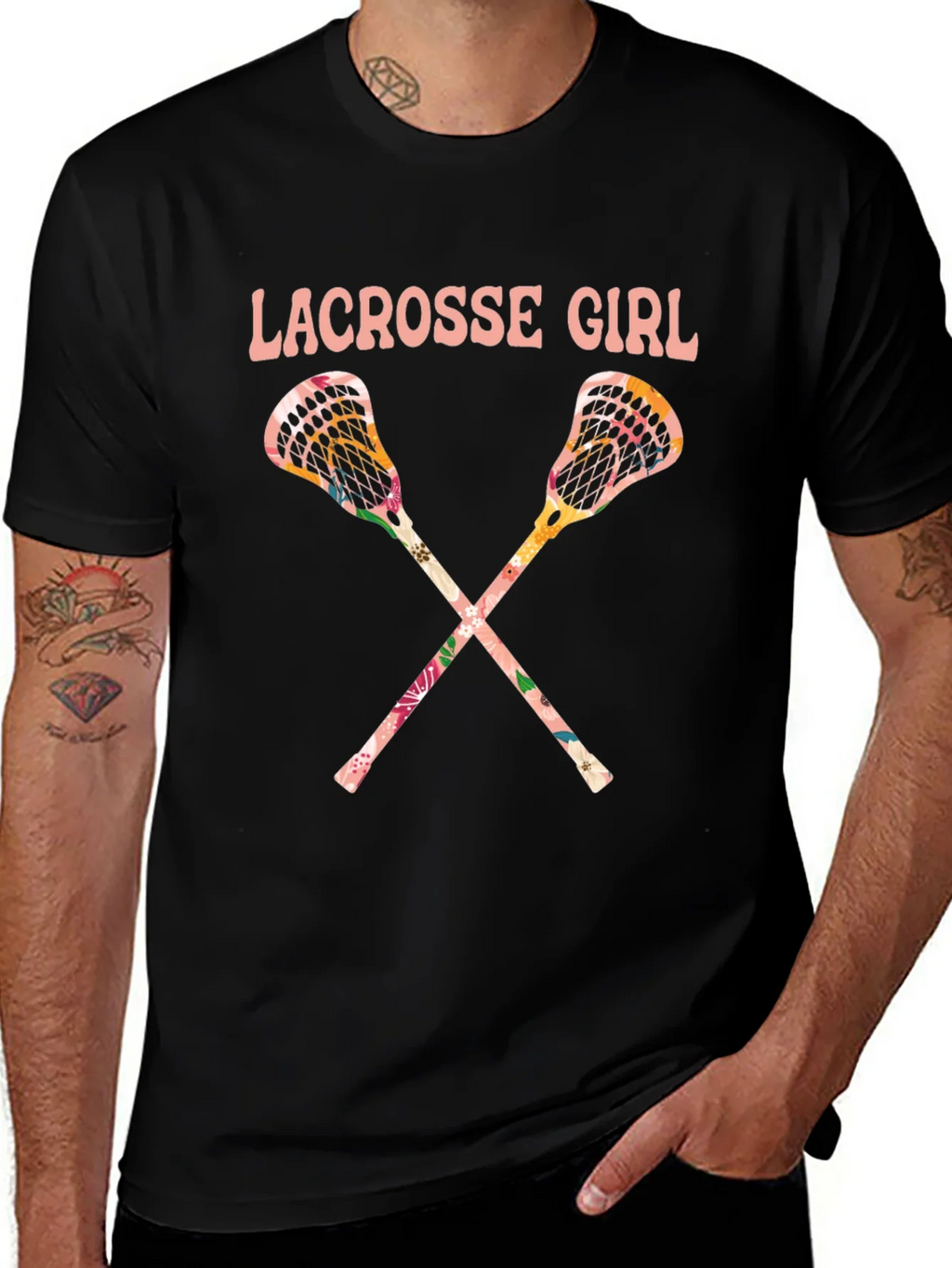 Lacrosse Girl Floral T-Shirt product image 1