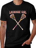 Lacrosse Girl Floral T-Shirt product image 1