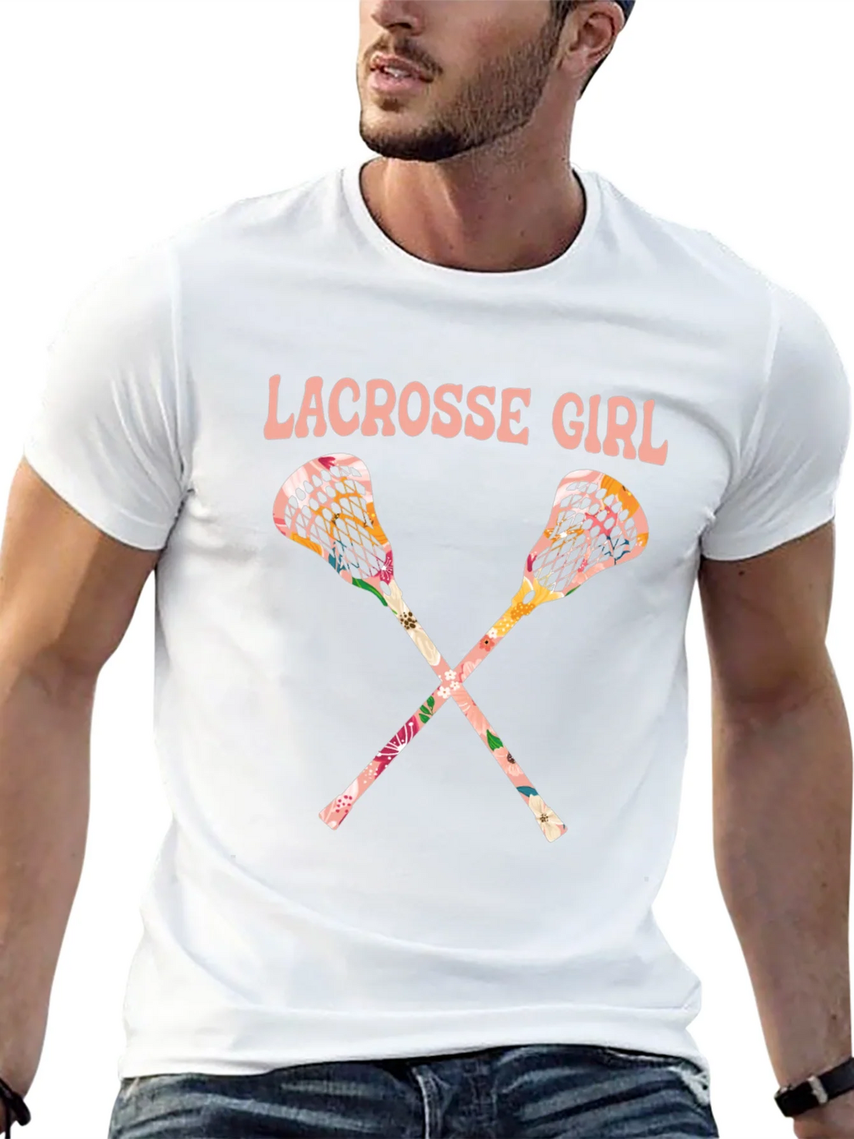 Lacrosse Girl Floral T-Shirt product image 11